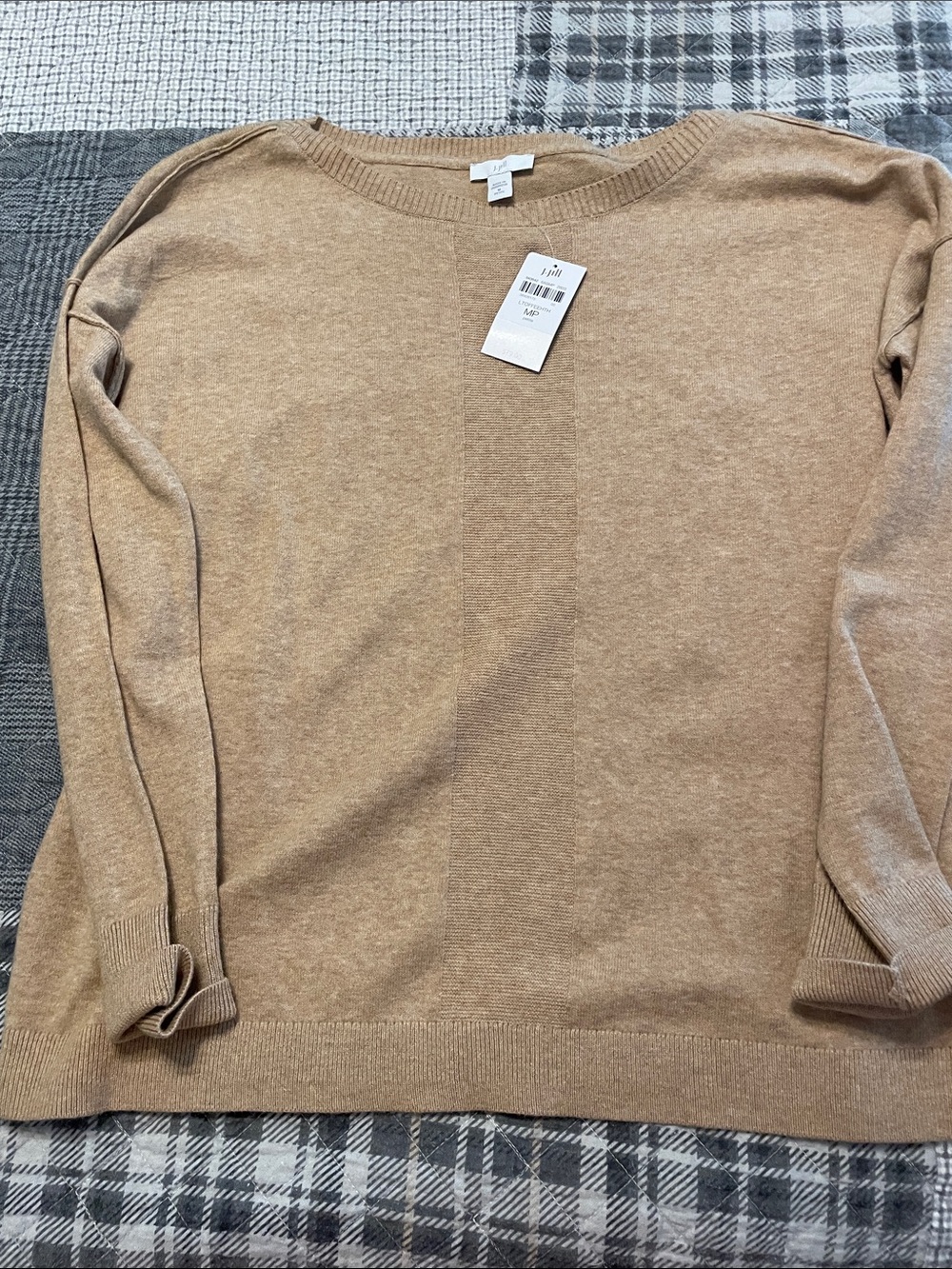 J. Jill Camel Crewneck Sweater